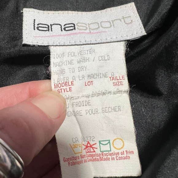 Vintage Lana Sport Chinchilla Faux Fur Zip Up Jacket Size 4 - Picture 5 of 5